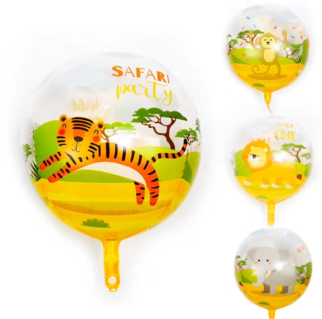 Safari Party 4D Orbz Foil Balloon Safari Party 4D Orbz Foil Balloon